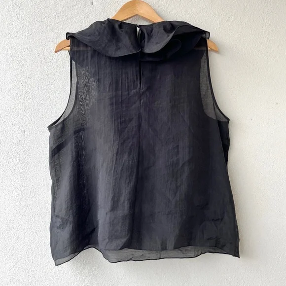 H&M | Sheer Ruffle Sleeveless Top - Picture 5 of 16